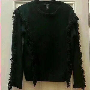 EUC Aqua Cashmere Women's Sweater with Fringe Detail